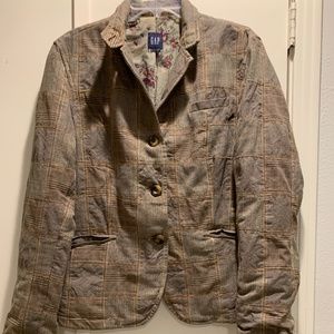 Vintage Gap Blazer.  Plaids..size removed  but its a L or XL